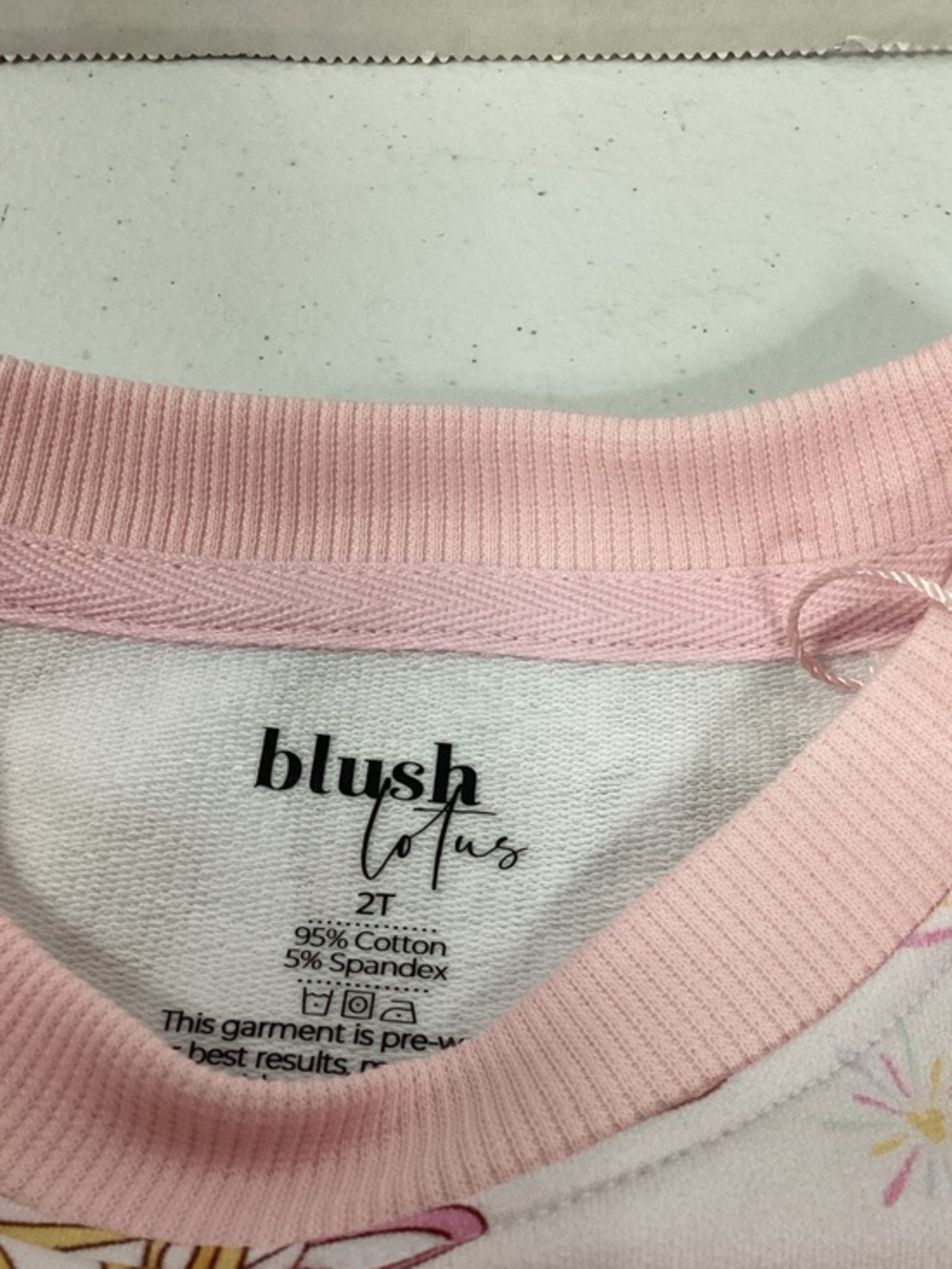 Blush Pink Crewneck Sweatshirt - 2T